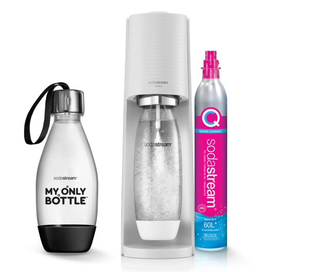 SodaStream TERRA WHITE + BUTELKA MOB BLACK - 1034991 - zdjęcie